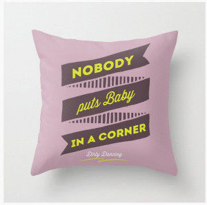 Dirty Dancing film quote pillow blue green lilac pillowcase decorative ...