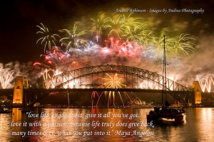 Engage - Fireworks on the Sydney Harbour Bridge with Quote by Andrea ...