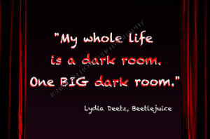 Tim Burton Beetlejuice Lydia Deetz Goth Quote Art 5x7 Framed ...