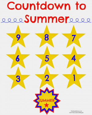 Countdown to Summer Printable {Free}