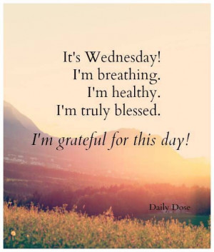 its wednesday im grateful