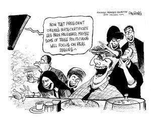 Political Cartoon is by John Deering in the Arkansas Democrat-Gazette.