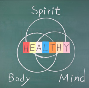 Healthy concept, Spirit, Body and Mind