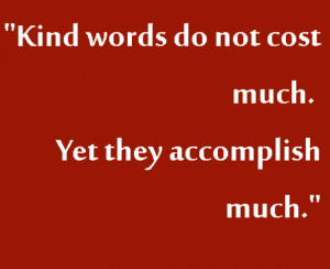 Kind Words Quotes Word Not