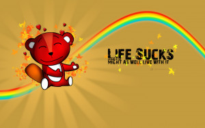 Life Sucks Wallpaper 1440x900 By Ryjek Picture