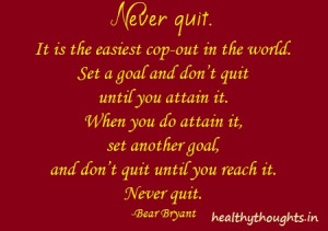 Never Quit-Bear Bryant