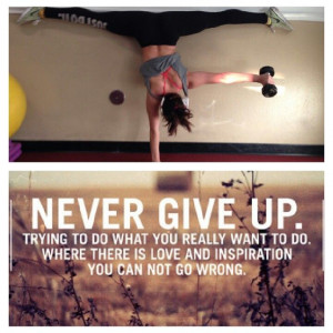 Never give up #fitness #fitlife #fit #yoga #pose #gymnastics #dance # ...
