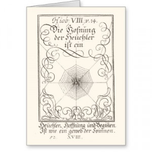 german_bible_rebus_book_of_job_spiders_web_card ...