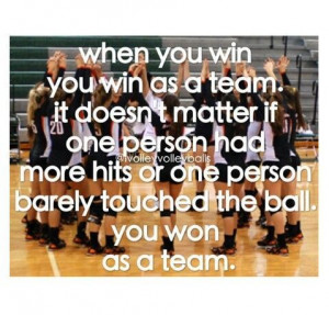 ... is so true!!! Remember work as a team play as a team win as a team