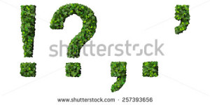 Alphabet marks letters ! ? , . ' exclamation mark, question mark ...