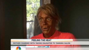 Disturbingly Tan Mom Arrested After 5-Year-Old Daughter Gets Sunburn