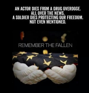 Remember the fallen.