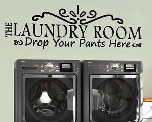 ... -ROOM-DROP-YOUR-PANTS-HERE-Funny-Wall-Art-Decal-Sticker-Saying-Quote