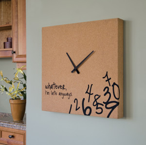 Interior Design : Whatever I’m Late Anyways Wall Clock