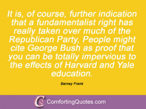 Barney Frank Sayings