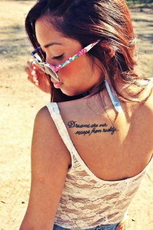 Side quote tattoos for girls6014
