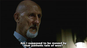 Dr. Arthur Arden (James Cromwell) gives Shelley (Chloë Sevigny) shit ...