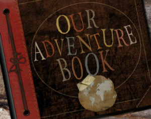 Up Adventure Book Photo Album, Scrapbook, Personalized Guest Book