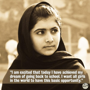 Today is Malala Yousafzai's sixteenth birthday. Her speech in front of ...