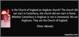 Is the Church of England an Anglican church? The church did not start ...
