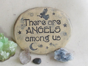 Angel Garden art. Angel stone / wording 