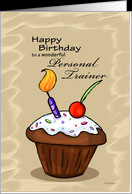 ... Cupcake - Birthday card for Personal Trainer card - Product #751254