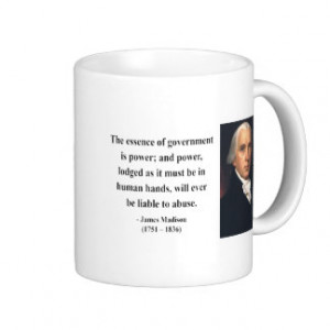 James Madison Quote 5b Mugs