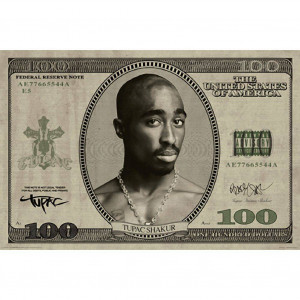 Tupac Poster Tupac money wall poster