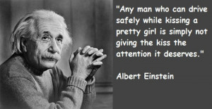 Albert Einstein Quotes Safely Pretty Girl Kissing - Online Free Quotes ...
