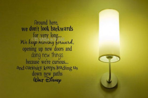 Walt Disney Quote Keep Moving Forward Vinyl Lettering 20x19 Wall ...