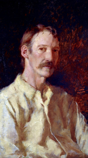 Robert Louis Stevenson by Count Girolamo Nerli