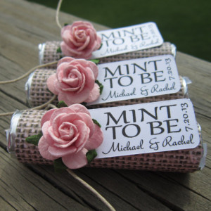 Wedding favors - Set of 100 mint rolls - 