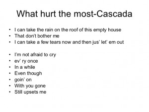 What Hurt The Most Cascada