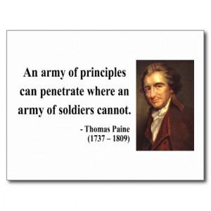 thomas paine quote 4b post card