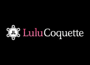 Lulu Coquette black and white and pink logo version
