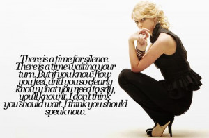 Taylor Swift Speak Now Quote Album Booklet #1