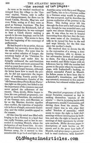 The Review of Mein Kampf (Atlantic Monthly, 1933)