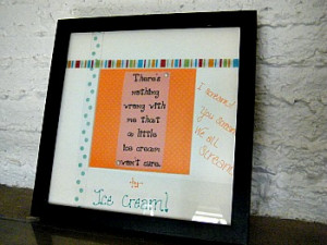Thrifty Thursday: Framed Sayings ~ Art to Pass Along