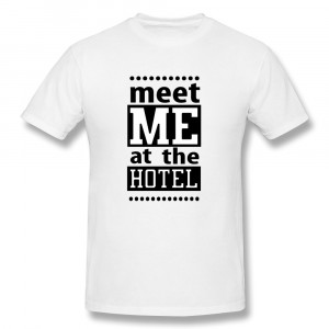 Sleeve T Shirt Mens meet me at the hotel Swag Quotes Boys T-Shirts ...