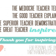 Teacher Appreciation