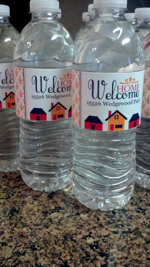 custom water bottle labels from Anything But Perfect.....Used these as ...