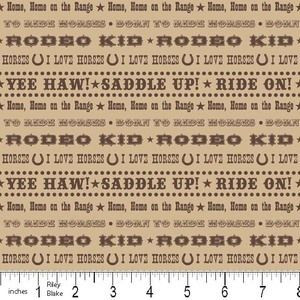 Cowboy Quotes in Brown