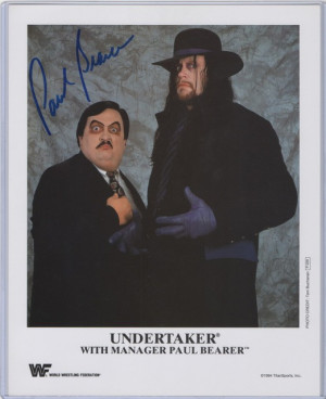 UNDERTAKER with manager PAUL BEARER Colour