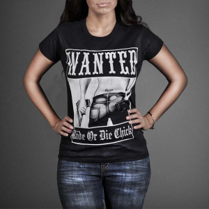Wanted Ride Or Die Chick Ladies Tank Top Vest