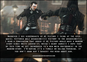 Showing Gallery For Assassin's Creed Victory Screenshots