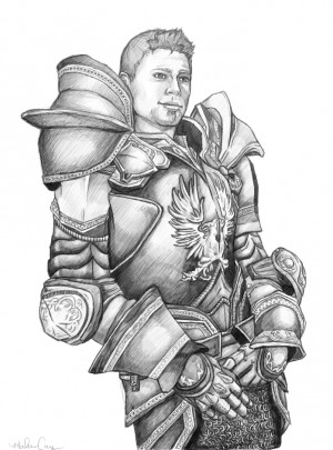 Alistair in Warden Armor by MiliaTimmain