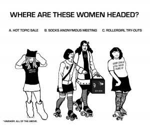 This blog is very funny if you're fond of roller derby.