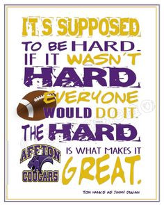 Printable Boys Room Decor or Coach Gift from the movie 