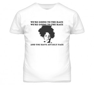 Going to the Race Buckwheat Little Rascals Quote Faded Look T Shirt