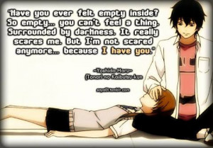 My Little Monster Tonari no Kaibutsu-kun Quote